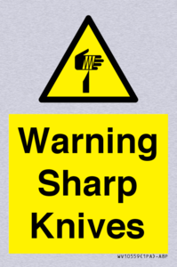 Warning Sharp Knives